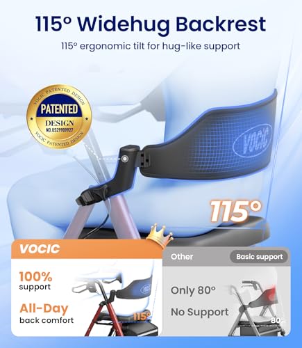 Z21 Rollator Walker for Seniors with Seat