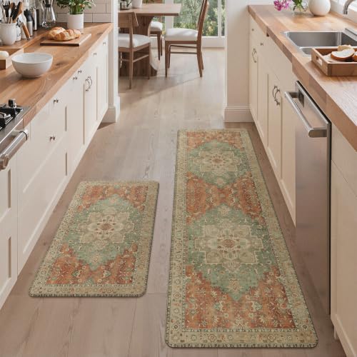 Anti Fatigue Kitchen Mats for Floor 23"X71" (2 Count)