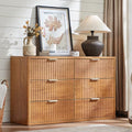 Fluted 6 Drawers Dresser