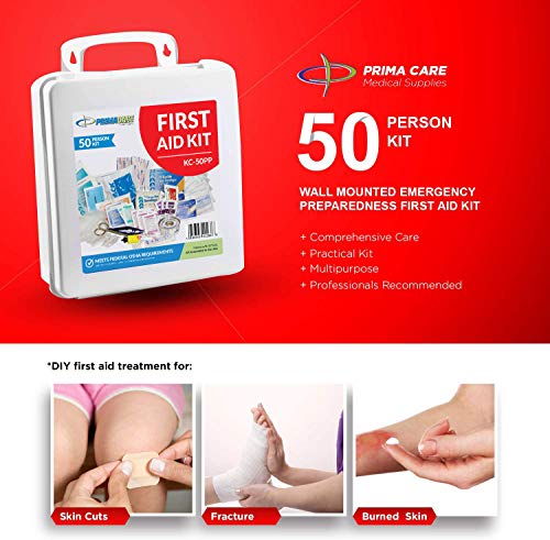KC 50PP 50 Person Large Emergency Preparedness First Aid Kit for Home