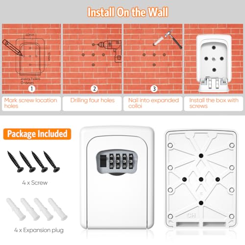 Key Lock Box Wall Mounted