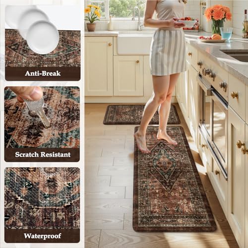 Kitchen Mats for Floor Cushioned Anti Fatigue (2 Count)