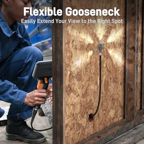 Articulating Borescope for Mechanic Automotive HVAC Wall Inspection