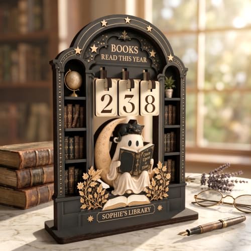 Personalized Gothic Books Read This Year Tracker Sign