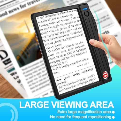 Rechargeable 6X 30X Magnifying Glass with Light
