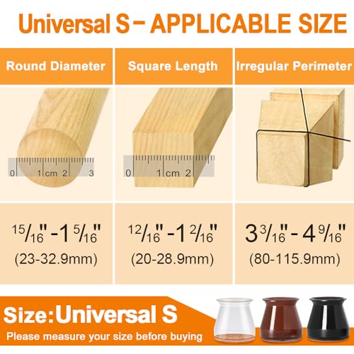 32 Pcs Chair Leg Floor Protectors for Hardwood Floors Round (32 Count) - Bel Marant