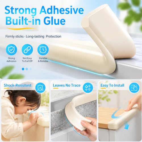 Foam Baby Edge Protector Strip Furniture Safety 2 Roll (2 Count)