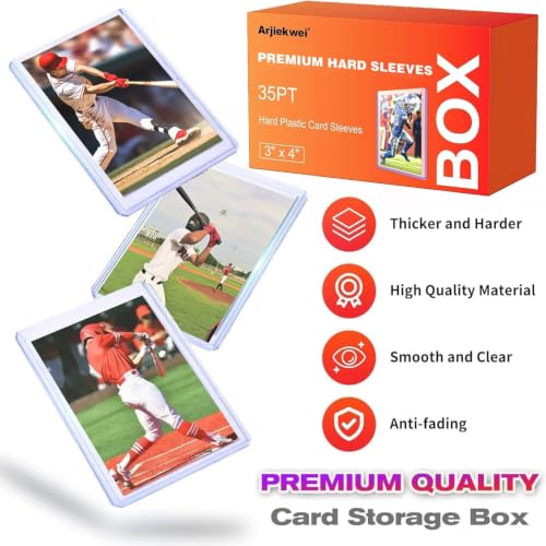 100 Card Sleeves Hard Plastic (100 Count)