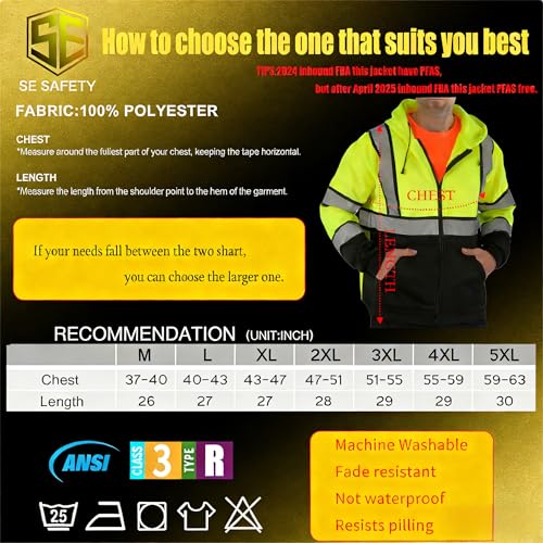 Hi Vis Zipper Hoodie
