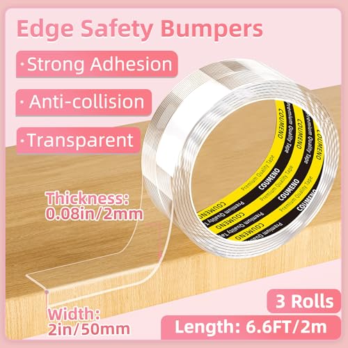 Corner Protector Clear Baby Proofing Edge Guard (3 Count)