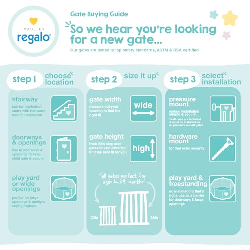 36" Extra Tall and Wide Baby Gate