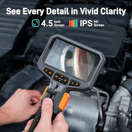 Articulating Borescope for Mechanic Automotive HVAC Wall Inspection