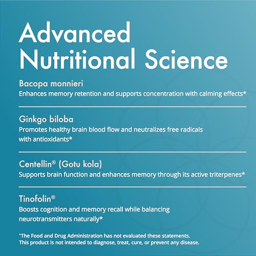 Vibrant Mind Nootropic Memory & Focus 90 Capsules (90 Count)