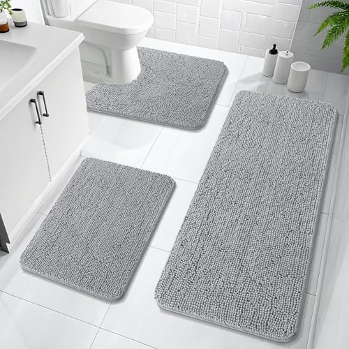 Bathroom Rugs Sets 3 Piece (5 Count)