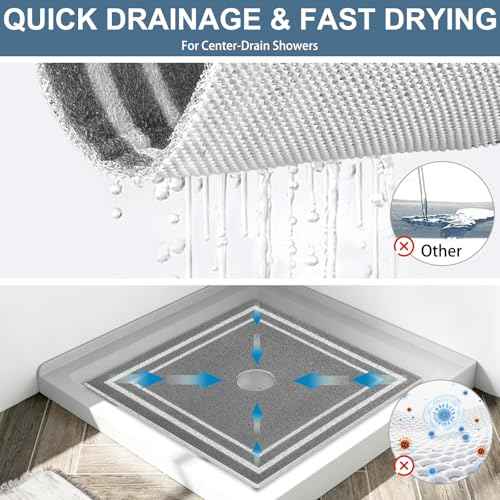 Square Shower Mat Non Slip
