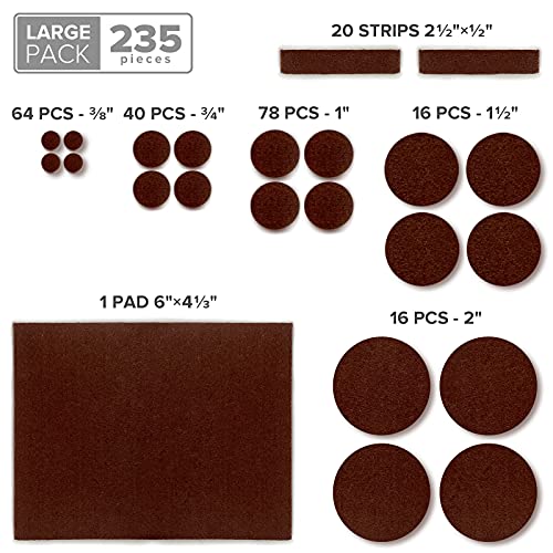 Felt Furniture Pads X (235 Count)