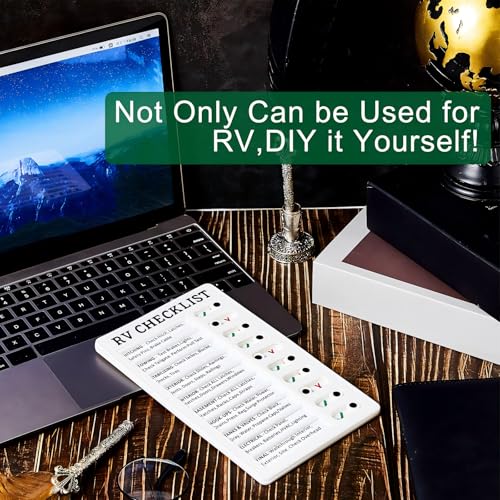 1 Pack Rv Checklist Board to Do List Boards Plastic Chore Chart Memo Checklist Boards with Slider Portable Daily Affairs Detachable Schedule Planner for Home Office Check Items Accessories