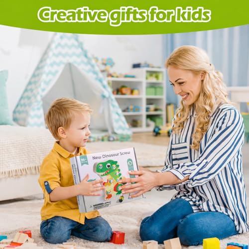 Montessori Dinosaur Screw Board