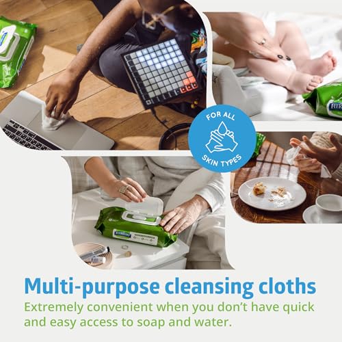 FitRight Aloe Quilted Heavyweight Personal Cleansing Cloth Wipes (576 Count)