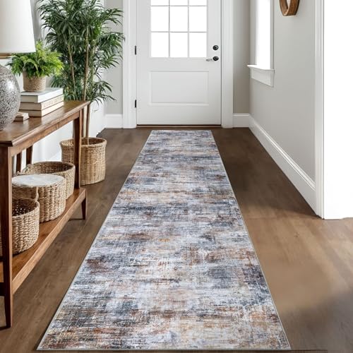 Abstract Runner Rug 2x10 Ft Washable Runners for Hallways - Bel Marant