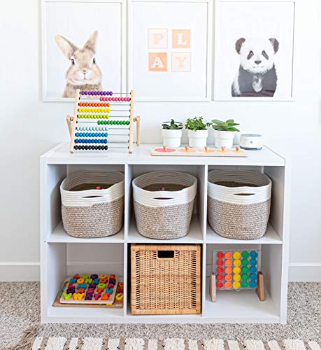 Cotton Rope Basket for Shelf Storage