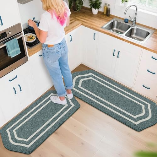 Kitchen Rugs Set of 2 Non Slip Kitchen Mats for Floor (2 Count)