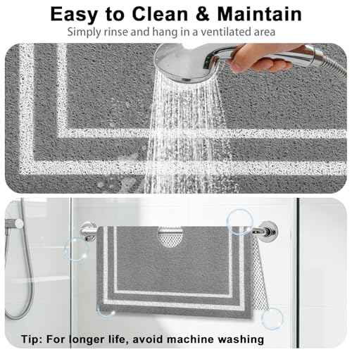 Square Shower Mat Non Slip
