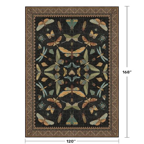 Big Black Area Rug for Living Room (140 Sq Ft)
