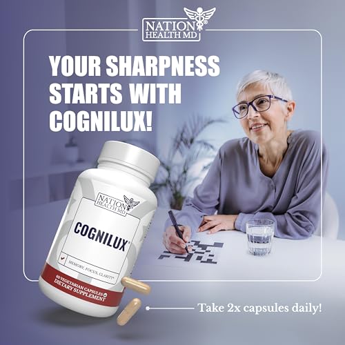 Cognilux Brain Supplements for Memory and Focus (60 Count)