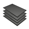 4 Pack Rubber Floor Mats 36”x24” (4 Count)