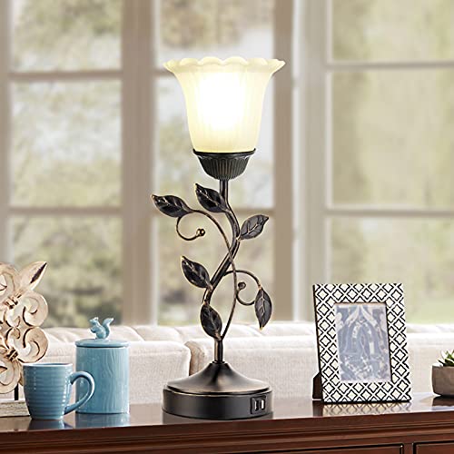 Touch Leaf Bedside Table Lamp with 2 USB Ports Nightstand Lamps - Bel Marant