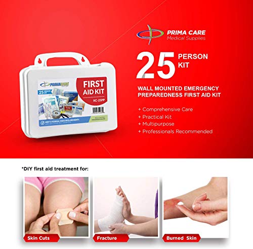 KC 25PP 25 Person Compact First Aid Kit with 157 Pieces Emergency Medical Supplies
