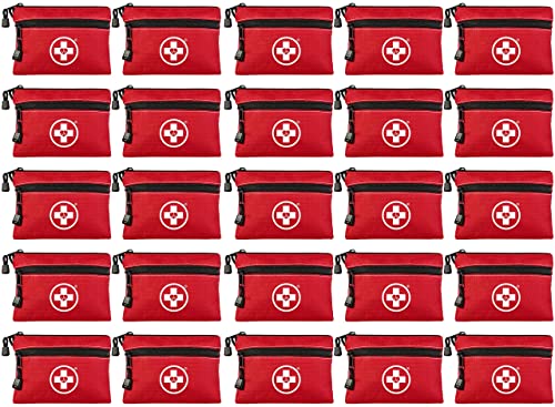 2-in-1 25 Pack Camping First Aid Kit for Travel & Car (25 Count)