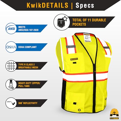 BIG KAHUNA Hi Vis Safety Vest Class 2