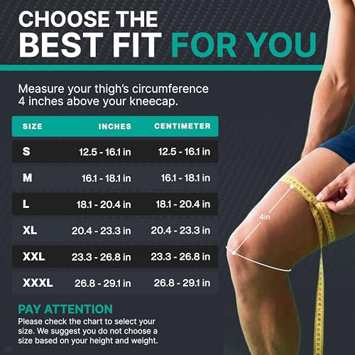 Compression Knee Brace for Women & Men (2 Count)