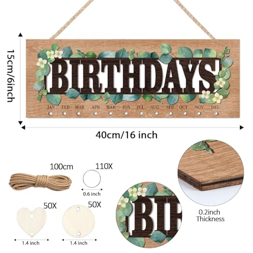 Happy Birthday Wooden Hanging Sign
