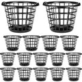 Plastic Round Laundry Baskets with Easy Carry Handles (24 Count)