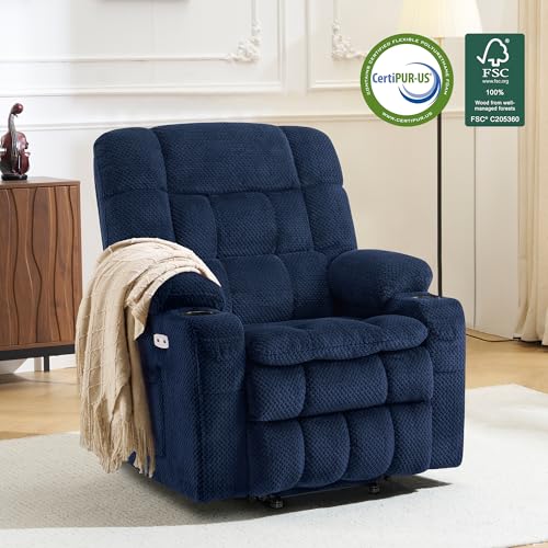 Small Dual Motor Power Lift Recliner Chair for Petite Elderly 7893