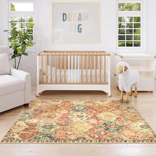 Moroccan Washable Rugs for Living Room