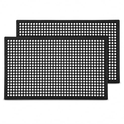 4 Pack 36"x24" inch Entrance Rubber Drainage Floor Mats (2 Count)
