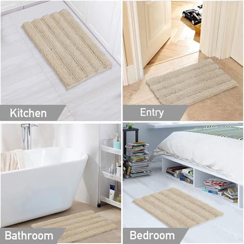 2 Piece Bathroom Rug Set with Toilet Mat (7.22 Sq Ft)