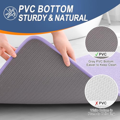 Memory Foam Bathroom Runner Rugs 47x20