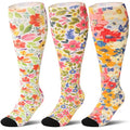 Wide Calf Compression Socks for Women Men Plus Size 15