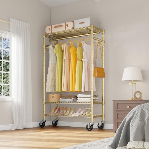 R3 Portable Closet for Hanging Clothes Rolling Clothes Rack