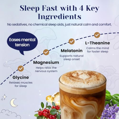 Natural Sleep Aid Cocoa Powder With Magnesium Glycinate (10.58 Ounce)
