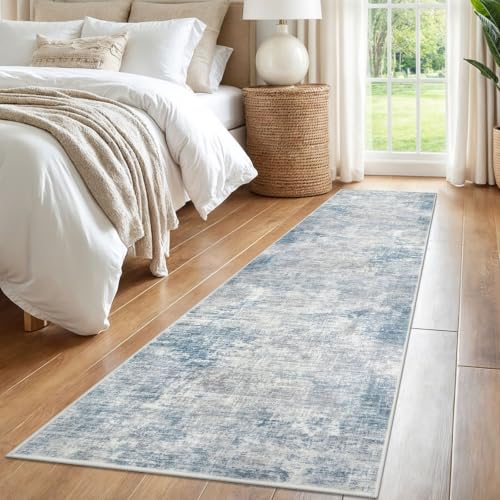 Abstract Runner Rug 2x8 Ft Washable Runners for Hallways