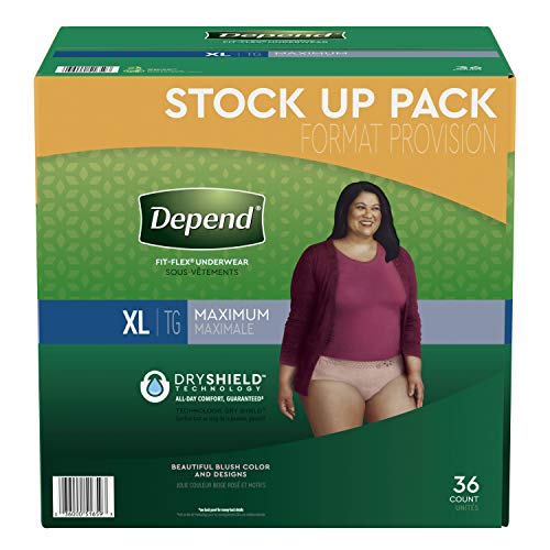 FIT Flex Incontinence Underwear for Women (36 Count)