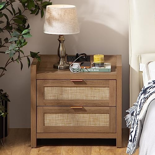 Night Stand with 2 Large Drawers