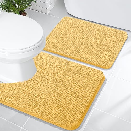 Chenille Bathroom Rugs Mats Sets 2 Piece