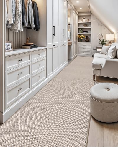 Runner Rug 36"x120"Non Slip Rubber Backing Hallway Rug